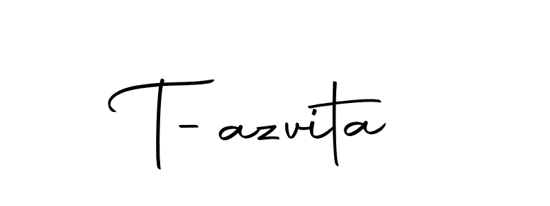 Similarly Autography-DOLnW is the best handwritten signature design. Signature creator online .You can use it as an online autograph creator for name T-azvita. T-azvita signature style 10 images and pictures png