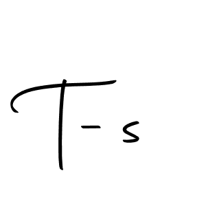 The best way (Autography-DOLnW) to make a short signature is to pick only two or three words in your name. The name T-s include a total of six letters. For converting this name. T-s signature style 10 images and pictures png