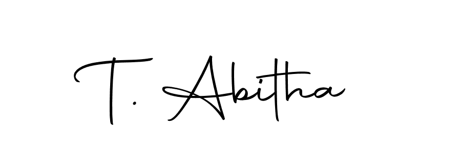 Use a signature maker to create a handwritten signature online. With this signature software, you can design (Autography-DOLnW) your own signature for name T. Abitha. T. Abitha signature style 10 images and pictures png