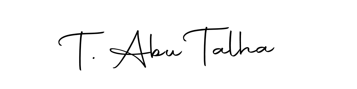 Also You can easily find your signature by using the search form. We will create T. Abu Talha name handwritten signature images for you free of cost using Autography-DOLnW sign style. T. Abu Talha signature style 10 images and pictures png