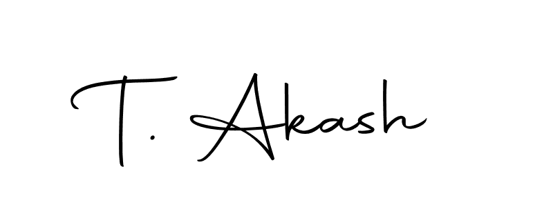 Make a beautiful signature design for name T. Akash. Use this online signature maker to create a handwritten signature for free. T. Akash signature style 10 images and pictures png