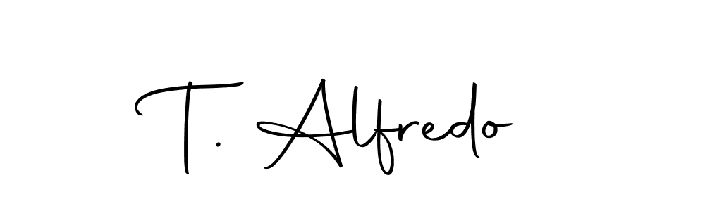 Design your own signature with our free online signature maker. With this signature software, you can create a handwritten (Autography-DOLnW) signature for name T. Alfredo. T. Alfredo signature style 10 images and pictures png