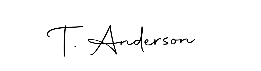 Make a beautiful signature design for name T. Anderson. With this signature (Autography-DOLnW) style, you can create a handwritten signature for free. T. Anderson signature style 10 images and pictures png