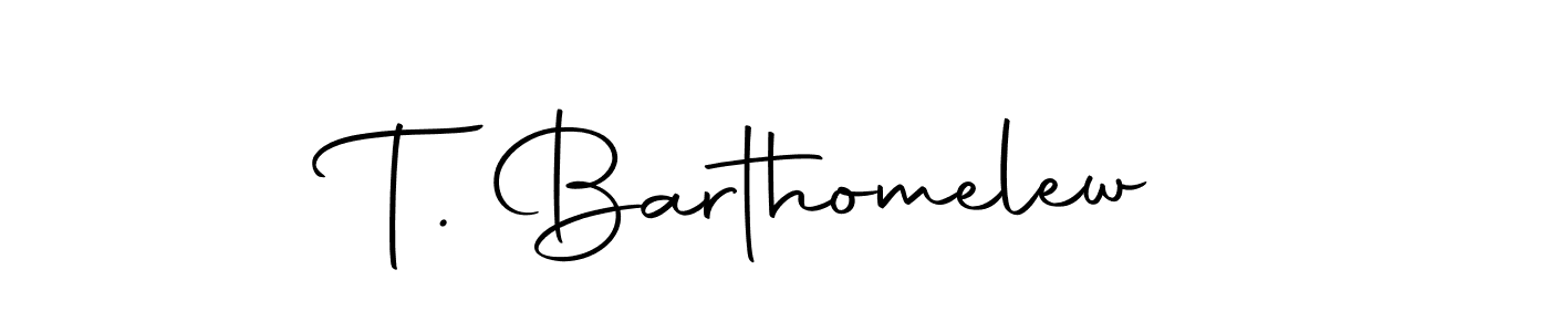 Design your own signature with our free online signature maker. With this signature software, you can create a handwritten (Autography-DOLnW) signature for name T. Barthomelew. T. Barthomelew signature style 10 images and pictures png