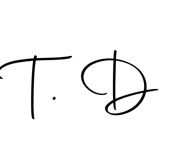 Create a beautiful signature design for name T. D. With this signature (Autography-DOLnW) fonts, you can make a handwritten signature for free. T. D signature style 10 images and pictures png