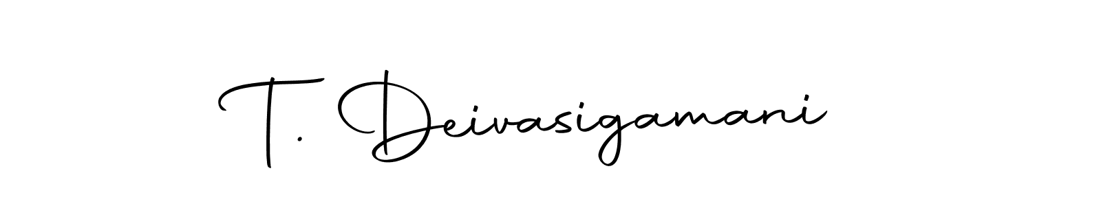 Create a beautiful signature design for name T. Deivasigamani. With this signature (Autography-DOLnW) fonts, you can make a handwritten signature for free. T. Deivasigamani signature style 10 images and pictures png