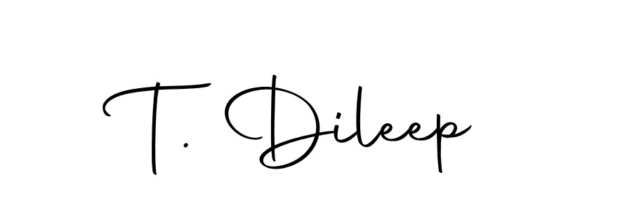 Make a beautiful signature design for name T. Dileep. With this signature (Autography-DOLnW) style, you can create a handwritten signature for free. T. Dileep signature style 10 images and pictures png