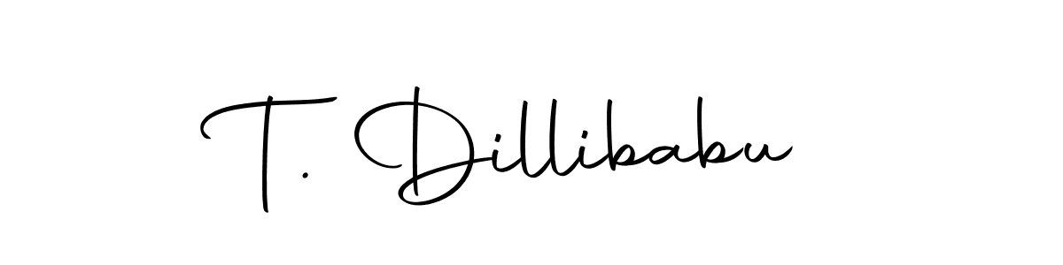 Design your own signature with our free online signature maker. With this signature software, you can create a handwritten (Autography-DOLnW) signature for name T. Dillibabu. T. Dillibabu signature style 10 images and pictures png