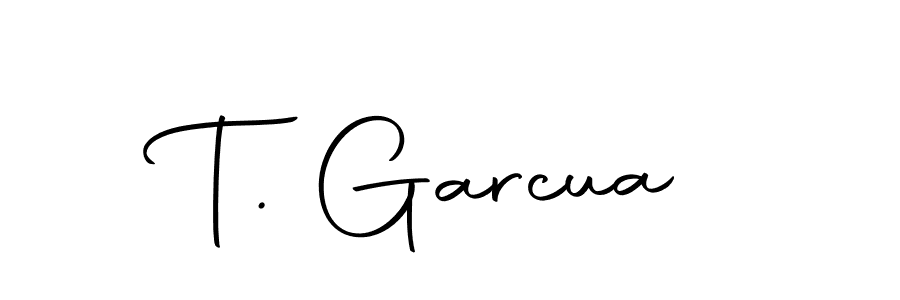 Design your own signature with our free online signature maker. With this signature software, you can create a handwritten (Autography-DOLnW) signature for name T. Garcua. T. Garcua signature style 10 images and pictures png