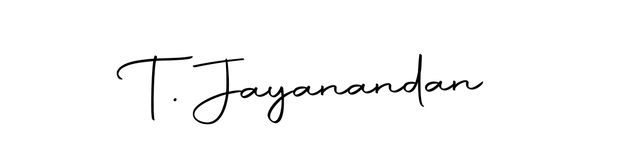 The best way (Autography-DOLnW) to make a short signature is to pick only two or three words in your name. The name T. Jayanandan include a total of six letters. For converting this name. T. Jayanandan signature style 10 images and pictures png