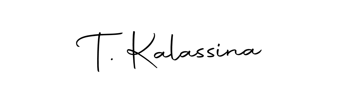 if you are searching for the best signature style for your name T. Kalassina. so please give up your signature search. here we have designed multiple signature styles  using Autography-DOLnW. T. Kalassina signature style 10 images and pictures png