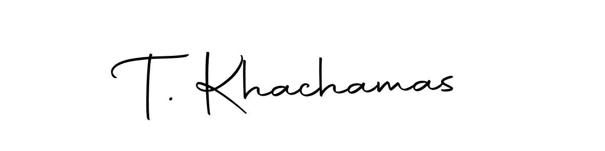 How to Draw T. Khachamas signature style? Autography-DOLnW is a latest design signature styles for name T. Khachamas. T. Khachamas signature style 10 images and pictures png