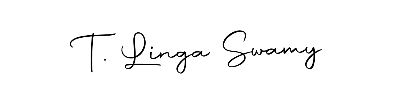 The best way (Autography-DOLnW) to make a short signature is to pick only two or three words in your name. The name T. Linga Swamy include a total of six letters. For converting this name. T. Linga Swamy signature style 10 images and pictures png