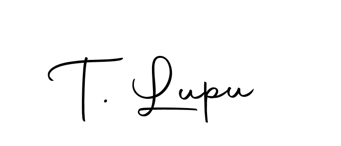 T. Lupu stylish signature style. Best Handwritten Sign (Autography-DOLnW) for my name. Handwritten Signature Collection Ideas for my name T. Lupu. T. Lupu signature style 10 images and pictures png