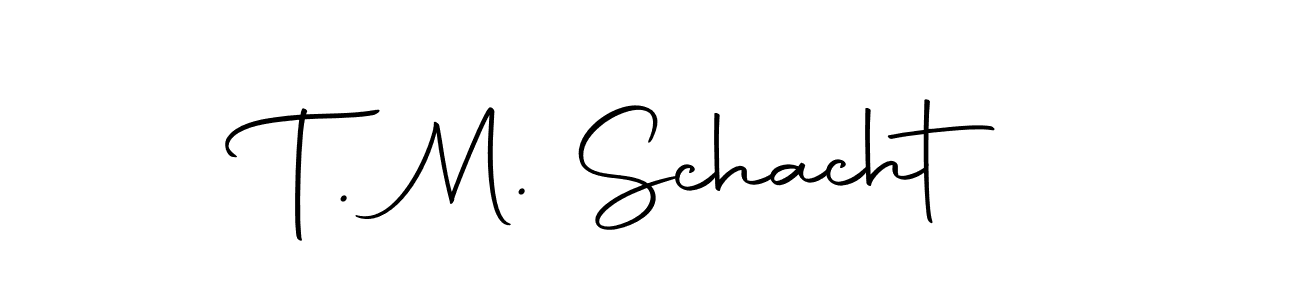 Create a beautiful signature design for name T. M. Schacht. With this signature (Autography-DOLnW) fonts, you can make a handwritten signature for free. T. M. Schacht signature style 10 images and pictures png