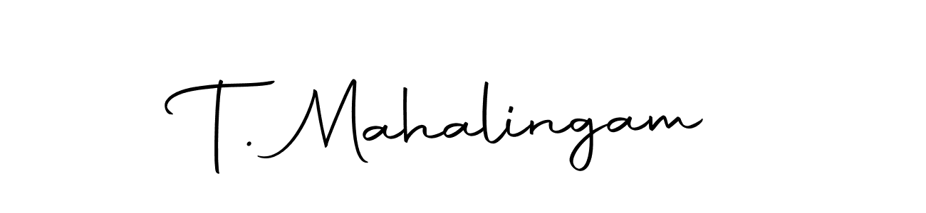 Design your own signature with our free online signature maker. With this signature software, you can create a handwritten (Autography-DOLnW) signature for name T. Mahalingam. T. Mahalingam signature style 10 images and pictures png