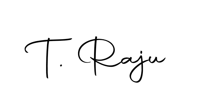 Make a beautiful signature design for name T. Raju. With this signature (Autography-DOLnW) style, you can create a handwritten signature for free. T. Raju signature style 10 images and pictures png