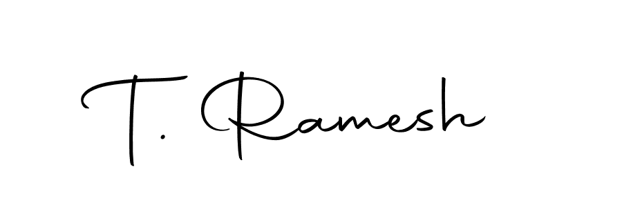 Create a beautiful signature design for name T. Ramesh. With this signature (Autography-DOLnW) fonts, you can make a handwritten signature for free. T. Ramesh signature style 10 images and pictures png