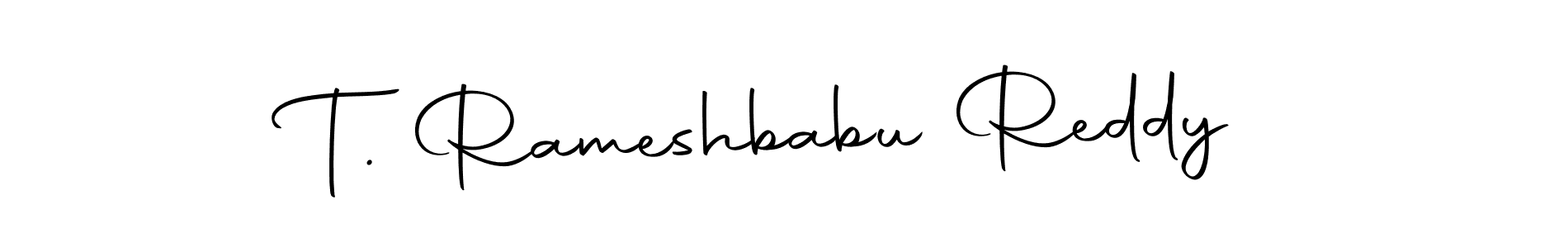 Make a beautiful signature design for name T. Rameshbabu Reddy. With this signature (Autography-DOLnW) style, you can create a handwritten signature for free. T. Rameshbabu Reddy signature style 10 images and pictures png