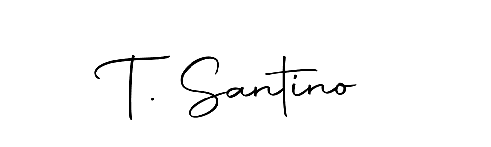 You should practise on your own different ways (Autography-DOLnW) to write your name (T. Santino) in signature. don't let someone else do it for you. T. Santino signature style 10 images and pictures png