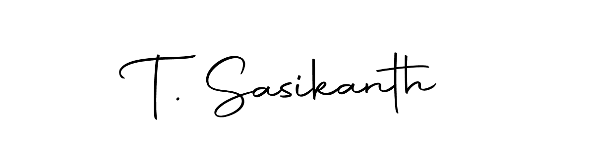 You can use this online signature creator to create a handwritten signature for the name T. Sasikanth. This is the best online autograph maker. T. Sasikanth signature style 10 images and pictures png