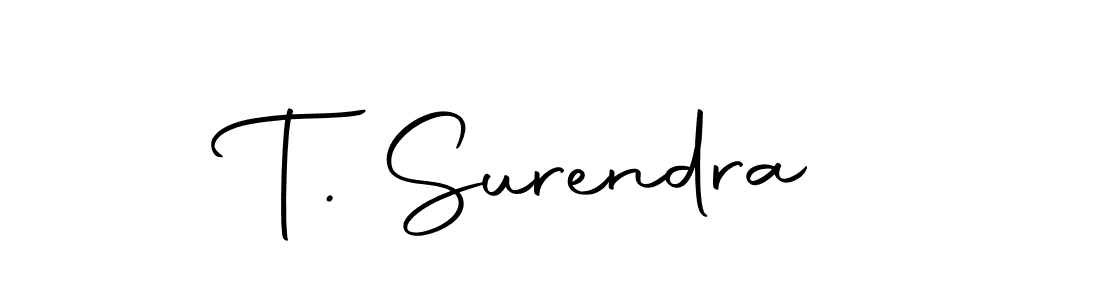 Use a signature maker to create a handwritten signature online. With this signature software, you can design (Autography-DOLnW) your own signature for name T. Surendra. T. Surendra signature style 10 images and pictures png
