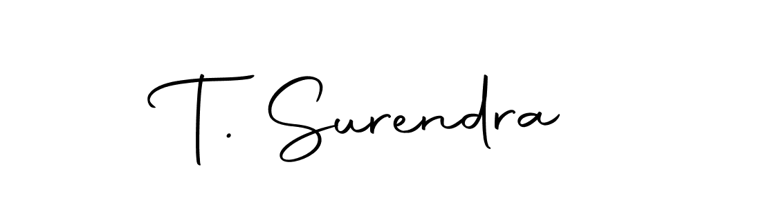 The best way (Autography-DOLnW) to make a short signature is to pick only two or three words in your name. The name T. Surendra include a total of six letters. For converting this name. T. Surendra signature style 10 images and pictures png