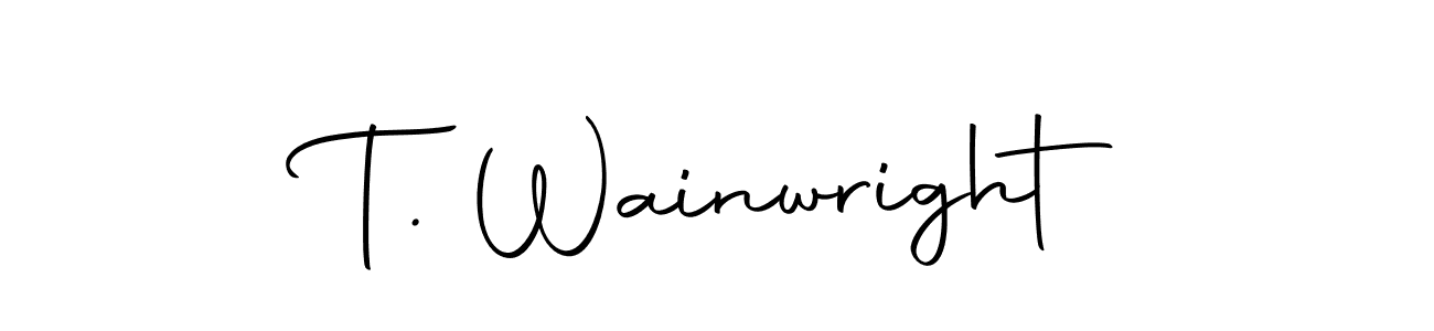 Design your own signature with our free online signature maker. With this signature software, you can create a handwritten (Autography-DOLnW) signature for name T. Wainwright. T. Wainwright signature style 10 images and pictures png