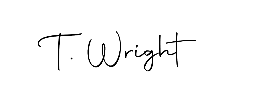 Design your own signature with our free online signature maker. With this signature software, you can create a handwritten (Autography-DOLnW) signature for name T. Wright. T. Wright signature style 10 images and pictures png
