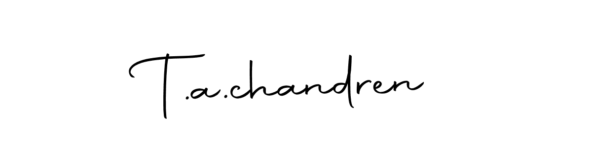 Make a beautiful signature design for name T.a.chandren. Use this online signature maker to create a handwritten signature for free. T.a.chandren signature style 10 images and pictures png