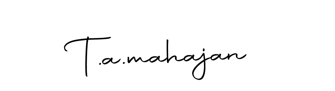 It looks lik you need a new signature style for name T.a.mahajan. Design unique handwritten (Autography-DOLnW) signature with our free signature maker in just a few clicks. T.a.mahajan signature style 10 images and pictures png