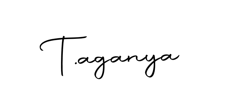 Design your own signature with our free online signature maker. With this signature software, you can create a handwritten (Autography-DOLnW) signature for name T.aganya. T.aganya signature style 10 images and pictures png