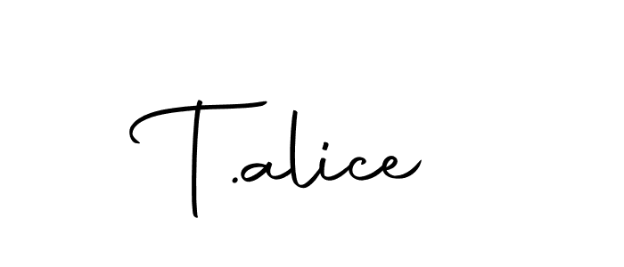 Make a short T.alice signature style. Manage your documents anywhere anytime using Autography-DOLnW. Create and add eSignatures, submit forms, share and send files easily. T.alice signature style 10 images and pictures png