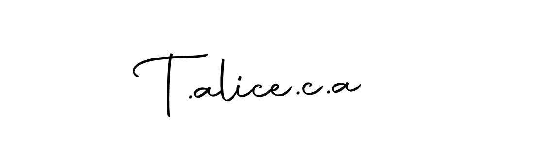 Make a beautiful signature design for name T.alice.c.a. Use this online signature maker to create a handwritten signature for free. T.alice.c.a signature style 10 images and pictures png