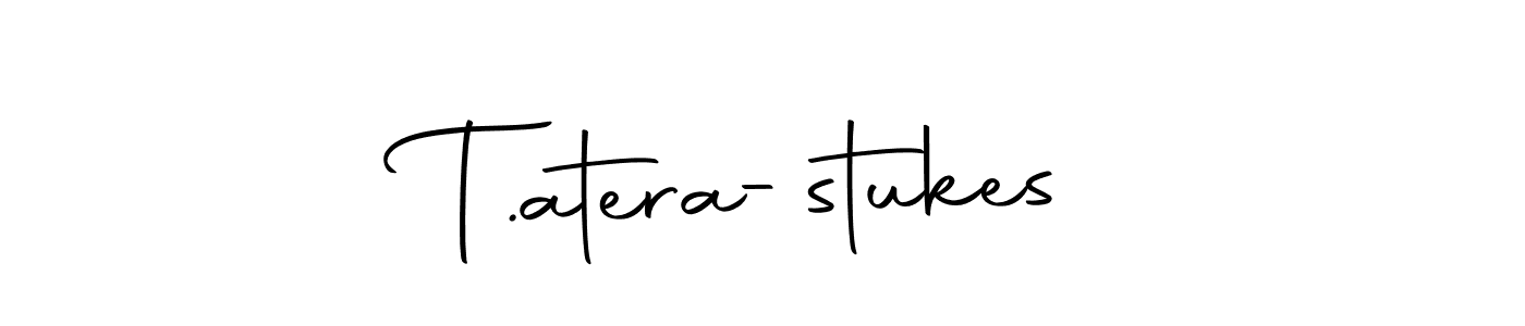 How to make T.atera-stukes name signature. Use Autography-DOLnW style for creating short signs online. This is the latest handwritten sign. T.atera-stukes signature style 10 images and pictures png