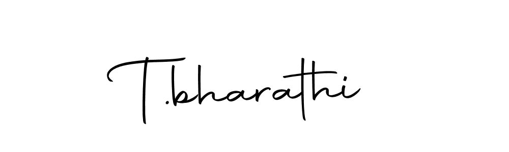 Design your own signature with our free online signature maker. With this signature software, you can create a handwritten (Autography-DOLnW) signature for name T.bharathi. T.bharathi signature style 10 images and pictures png