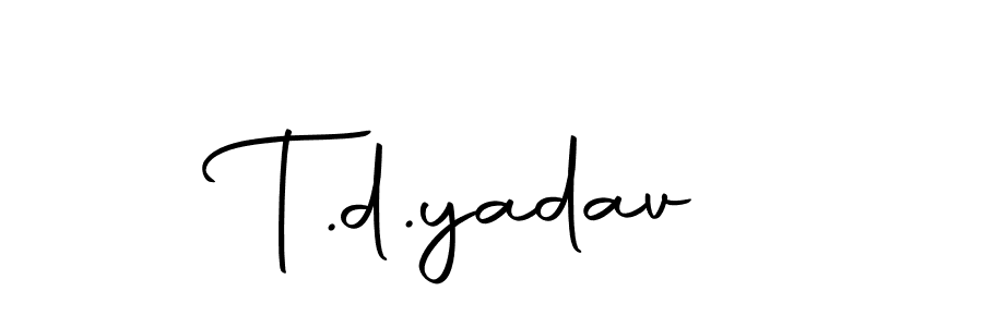 Once you've used our free online signature maker to create your best signature Autography-DOLnW style, it's time to enjoy all of the benefits that T.d.yadav name signing documents. T.d.yadav signature style 10 images and pictures png