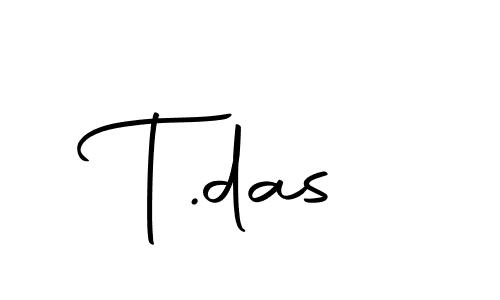 Use a signature maker to create a handwritten signature online. With this signature software, you can design (Autography-DOLnW) your own signature for name T.das. T.das signature style 10 images and pictures png