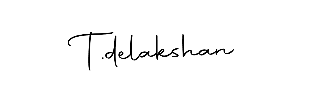 It looks lik you need a new signature style for name T.delakshan. Design unique handwritten (Autography-DOLnW) signature with our free signature maker in just a few clicks. T.delakshan signature style 10 images and pictures png