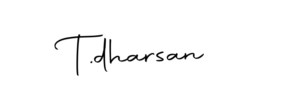 Make a beautiful signature design for name T.dharsan. Use this online signature maker to create a handwritten signature for free. T.dharsan signature style 10 images and pictures png