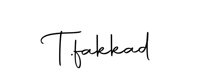 You should practise on your own different ways (Autography-DOLnW) to write your name (T.fakkad) in signature. don't let someone else do it for you. T.fakkad signature style 10 images and pictures png
