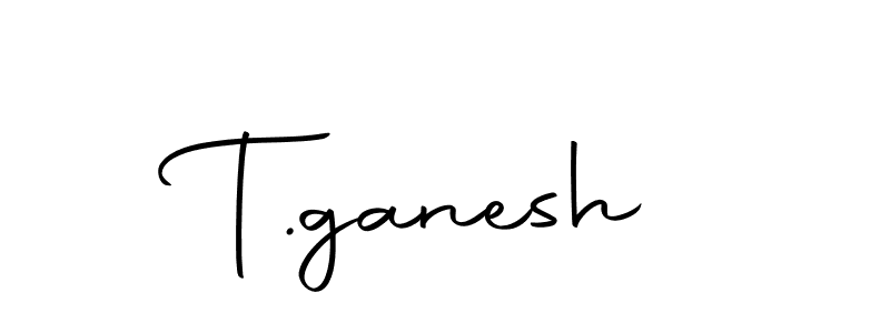Design your own signature with our free online signature maker. With this signature software, you can create a handwritten (Autography-DOLnW) signature for name T.ganesh. T.ganesh signature style 10 images and pictures png