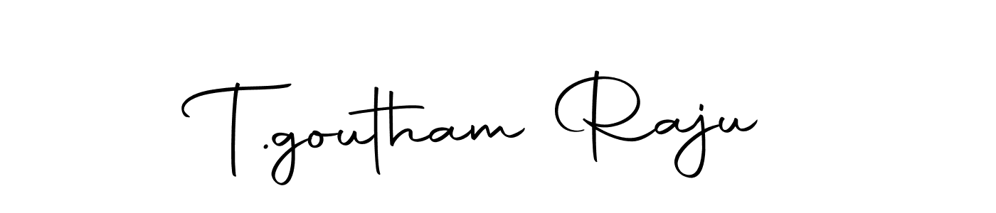 How to make T.goutham Raju signature? Autography-DOLnW is a professional autograph style. Create handwritten signature for T.goutham Raju name. T.goutham Raju signature style 10 images and pictures png