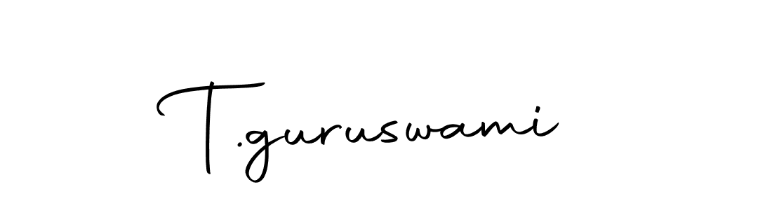 Make a beautiful signature design for name T.guruswami. With this signature (Autography-DOLnW) style, you can create a handwritten signature for free. T.guruswami signature style 10 images and pictures png