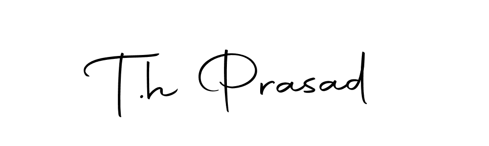 Use a signature maker to create a handwritten signature online. With this signature software, you can design (Autography-DOLnW) your own signature for name T.h Prasad. T.h Prasad signature style 10 images and pictures png