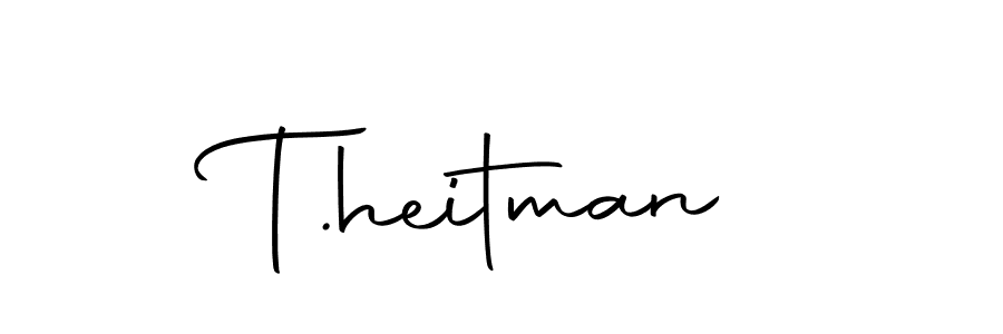 Create a beautiful signature design for name T.heitman. With this signature (Autography-DOLnW) fonts, you can make a handwritten signature for free. T.heitman signature style 10 images and pictures png