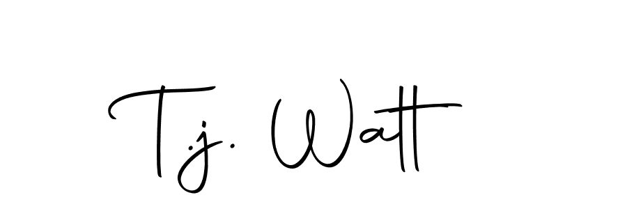 Design your own signature with our free online signature maker. With this signature software, you can create a handwritten (Autography-DOLnW) signature for name T.j. Watt. T.j. Watt signature style 10 images and pictures png