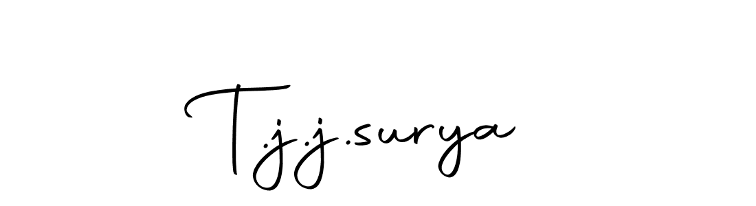 T.j.j.surya stylish signature style. Best Handwritten Sign (Autography-DOLnW) for my name. Handwritten Signature Collection Ideas for my name T.j.j.surya. T.j.j.surya signature style 10 images and pictures png