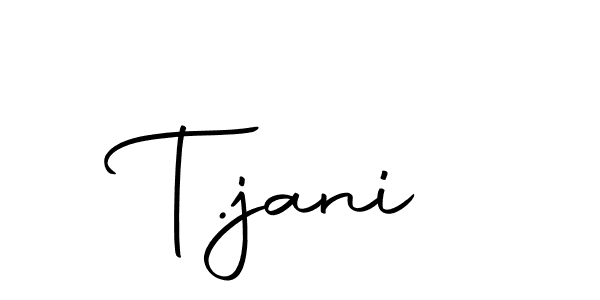 Use a signature maker to create a handwritten signature online. With this signature software, you can design (Autography-DOLnW) your own signature for name T.jani. T.jani signature style 10 images and pictures png