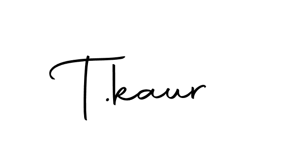 Design your own signature with our free online signature maker. With this signature software, you can create a handwritten (Autography-DOLnW) signature for name T.kaur. T.kaur signature style 10 images and pictures png